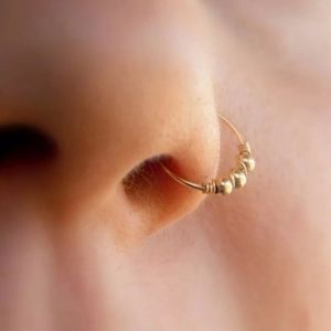 3 Piece Set Ear Cartilage Nose Ring Beads